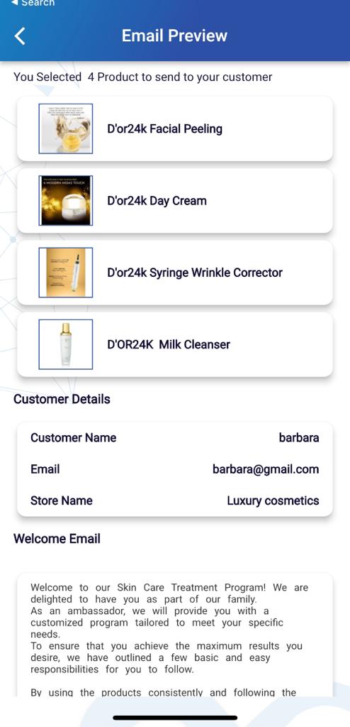 Email preview — Check before you send